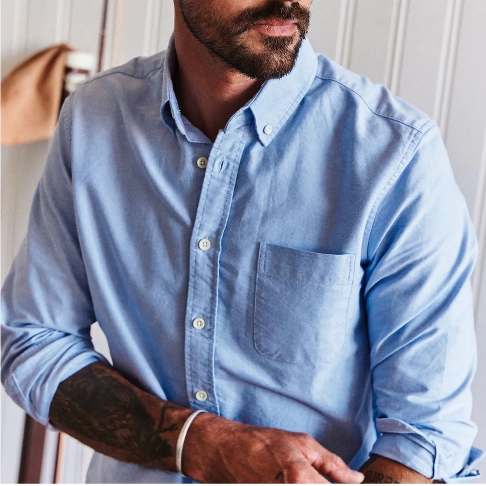 Taylor Stitch “The Jack” in Blue Everyday Oxford - Small (38)